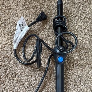 Black Curling Wand with Blue Power Button - Unbranded Women Hair Styler